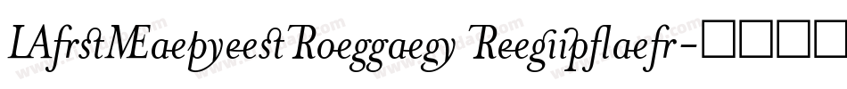 MrsEavesRoman Regular字体转换